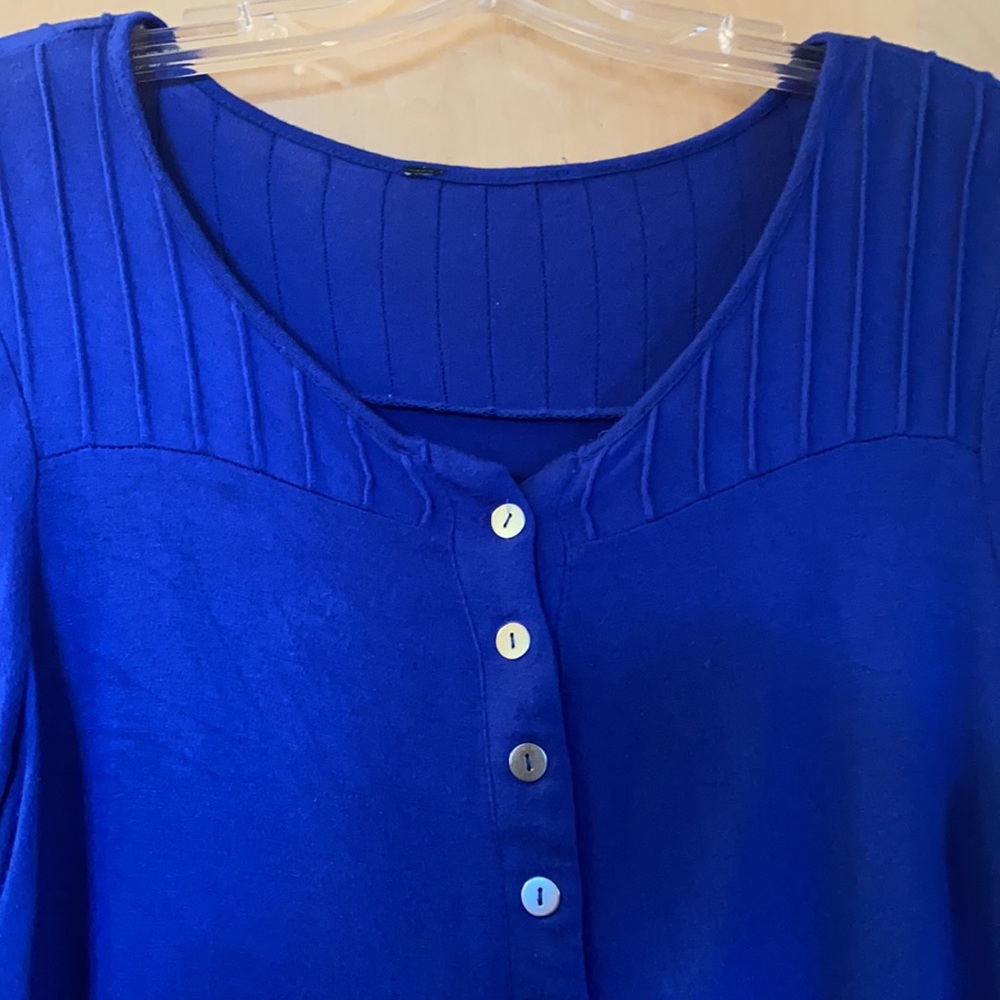 Royal blue spring top soft comfortable - Picture 2 of 3